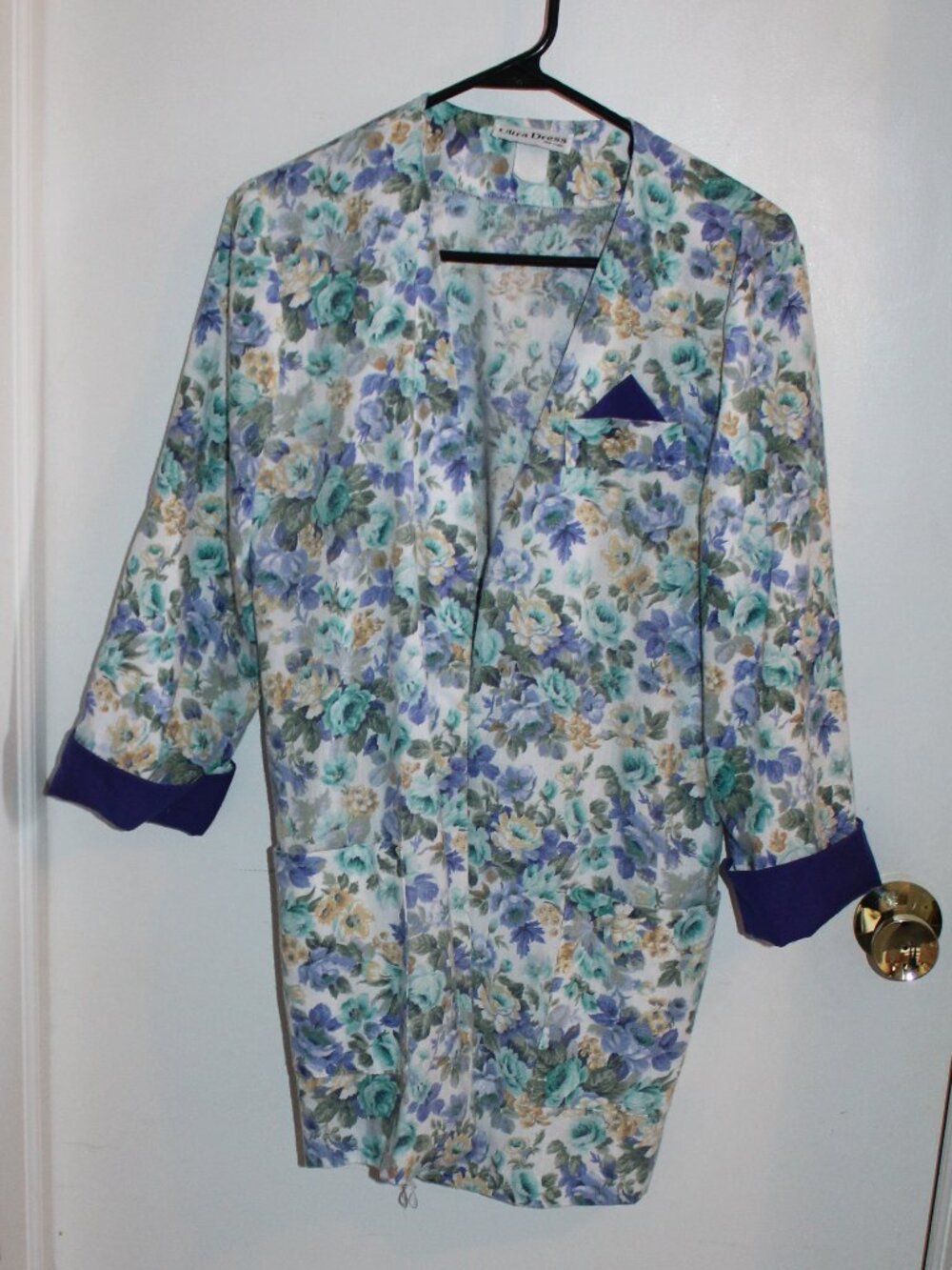 Vintage Ultra Dress Jacket Size 16 - Purple, yellow, green floral